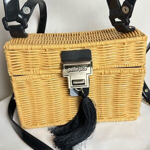 Petite Jolie Tan resin Crossbody Bag